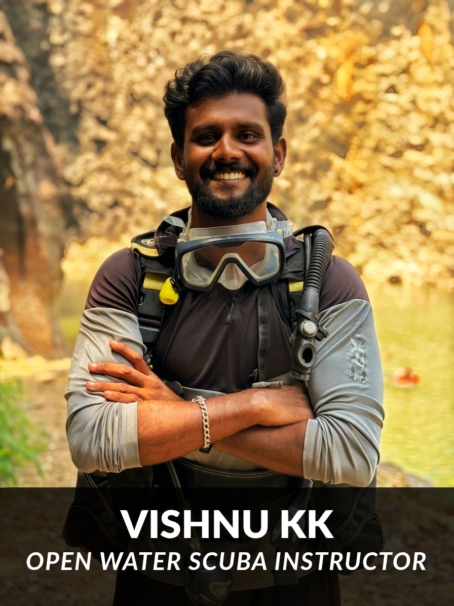Vishnu KK, Open Water Scuba Instructor